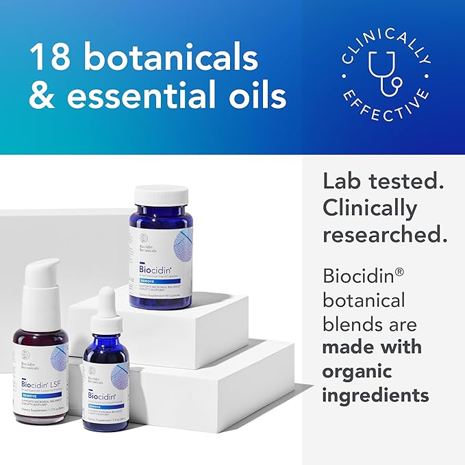 Biocidin Liquid Formula - Biofilm Buster & Broad-Spectrum Botanicals for Gut Detox Cleanse Support - Promotes Microbial Balance, Gut Health & Clearance of Unwanted Microbes (1 Oz)
