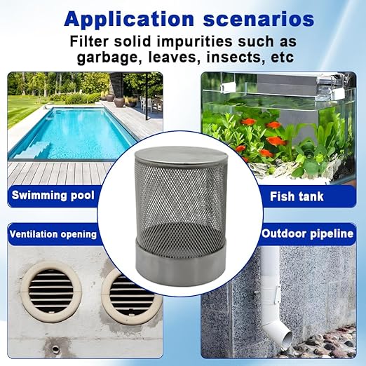 2inch SUS304 Stainless Steel Filter Head with Internal Thread Diameter of 58mm Connected to DN50 2" Water Pipe Filter Used to Remove Debris and Reduce Solid Entry