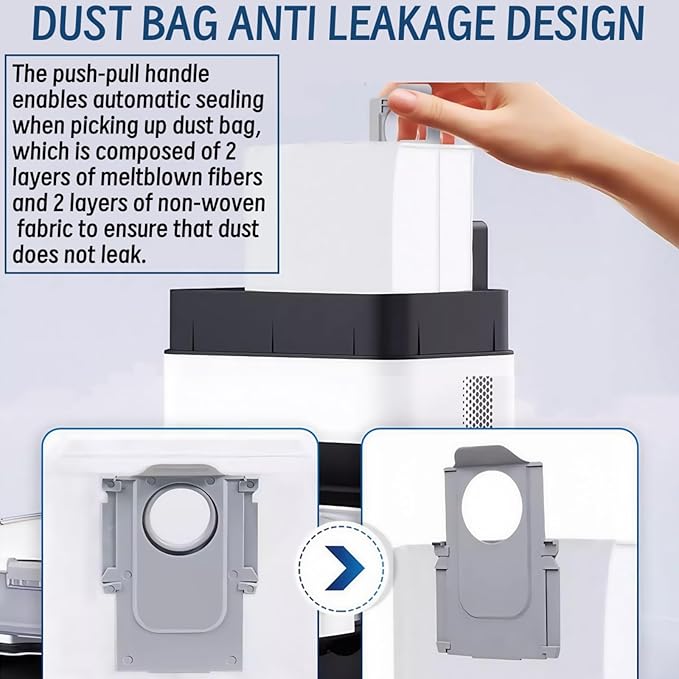 Accessories Kit for Roborock Qrevo Master Robot Vacuum Cleaner, 2 Main Brush, 6 Dust Bags, 4 Mop Cloth, 4 HEPA Filters, 4 Side Brushes, Replacement Parts Spare Repair Attachments