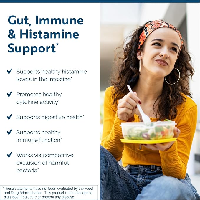 Researched Nutritionals Probiotics for Digestive Health - Multi-Biome - Live & Spore Based Probiotics for Gut Health & Immune Support + Healthy Histamine & Cytokine Activity (30 Capsules)