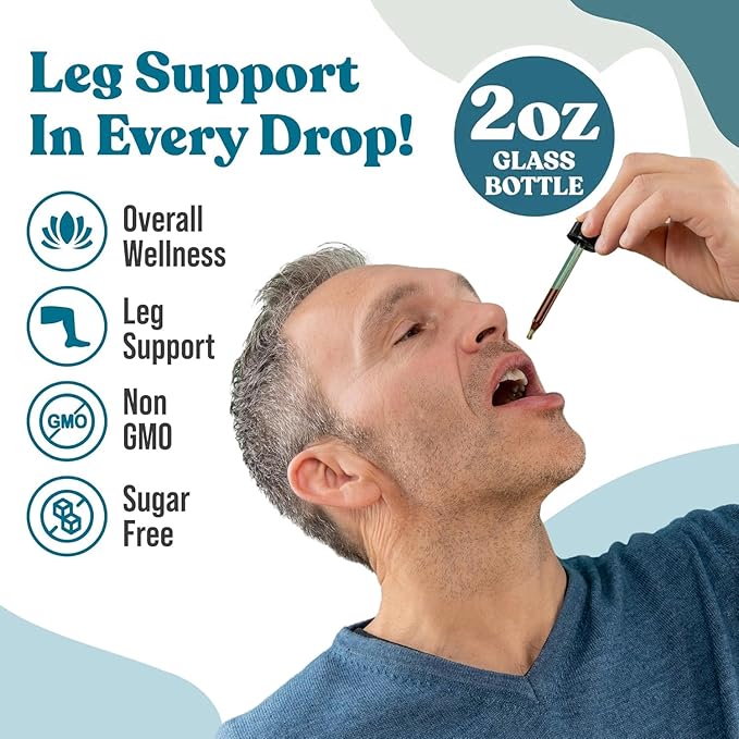 Restavin - Advanced Leg Support Supplement - Liquid Delivery for Better Absorption - Vitamin C, Iron, Valerian, Turmeric, Magnesium & More!