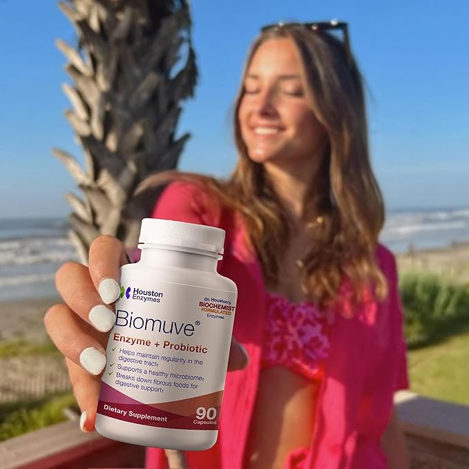 Biomuve – 120 Capsules | Professionally Formulated to Maintain Regularity & Healthy Bowel Movements | Unique Combination of Enzymes, Probiotics, Prebiotics & Botanicals