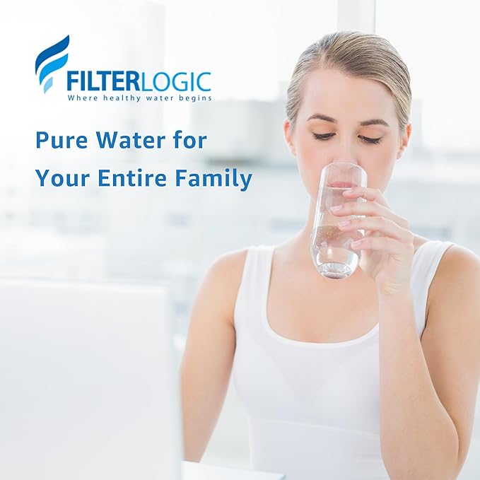 Filterlogic NSF Certified Water Filter, Replacement for PUR® RF9999® Faucet Water Filter, Pur® PLUS Faucet Model FM-2500V, FM-3700, PFM150W, PFM350V, PFM400H, PFM450S (Pack of 6),Model No.: FL-FF08