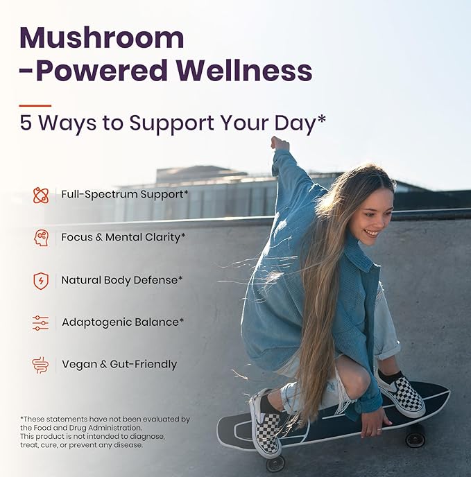 VEV Mushroom Gummies for Adults - 12x Mushroom Supplement with Lions Mane, Reishi, Cordyceps, and Turkey Tail - Ashwagandha - 90 Vegan Gummies
