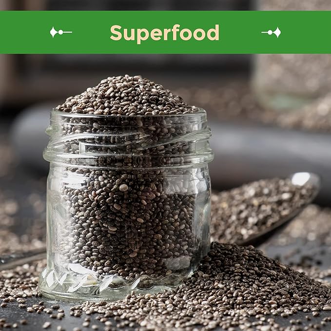 Sincerely Nuts Black Chia Seeds - Natural Superfood | Raw, Gluten-Free, Vegan & Kosher | Healthy Food Perfect for Oatmeal, Shakes, Smoothies | Source of Protein Omega 3, Fiber. 5(LB) Bag