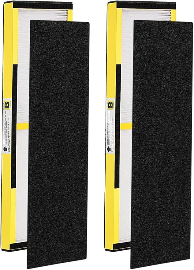 FLT4825 HEPA Filter B Replacement - Compatible with Guardian Air Purifier AC4825 AC4300 AC4800 AC4900 AC4850, 4 Pack Pet-Friendly HEPA with 6 Pre-Filters for Homes, Offices, and Pet Owners