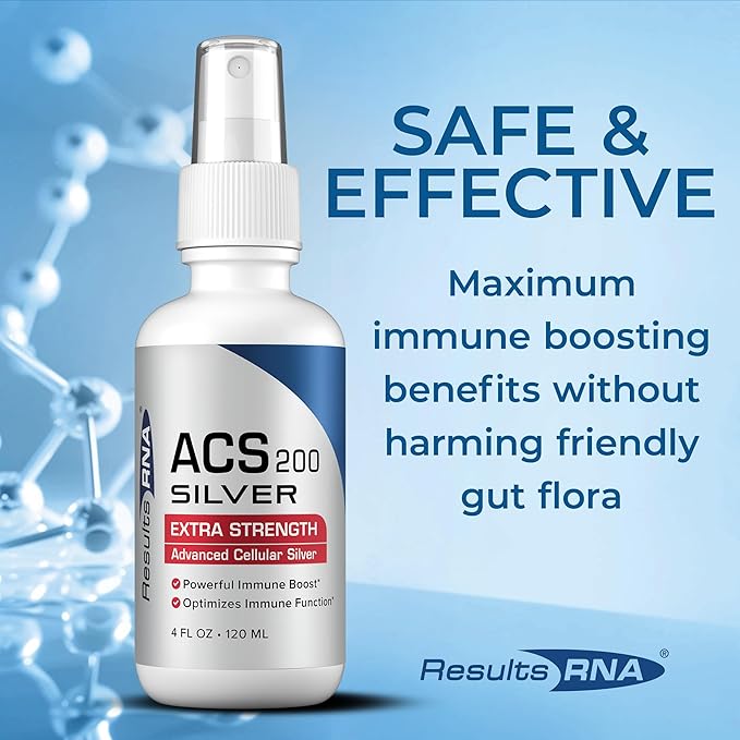 Results RNA - ACS 200 Silver Extra Strength Immune System Support – Advanced Cellular Colloidal Silver Supercharges Your Immune System. Recommended by Doctors Worldwide ( 2 oz )