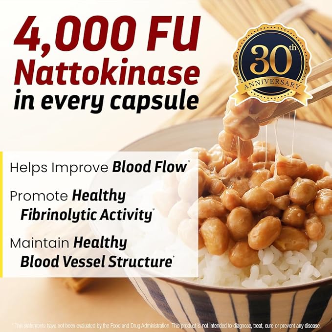 Nattokinase 4000 FU - 150 Vegan Capsules