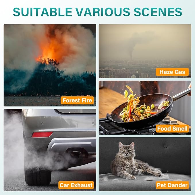 AP-1512HH Air Filter Replacement Set Compatible with Coway Airmega AP-1512HH and Airmega 200M Air Purifi-er, 2 True HEPA Filter and 4 Activated Carbon Pre-Filters, Compared to Part # 3304899