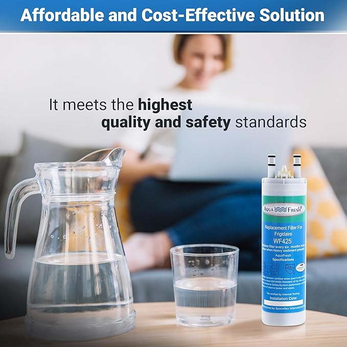 Aqua Fresh Replacement for WF3CB, PureSource 3, 706465, 242086201, 242086203, 242294501, 242069601, AP4567491, PS3412266, WF425 Refrigerator Water Filter (3-Pack)