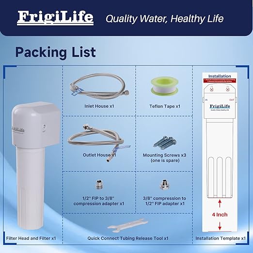 Under Sink Water Filter System, 22K Gallons Ultra High Capacity, Under Counter Direct Connect Kitchen Drinking Faucet, Removes Lead, Chlorine, Bad Taste & Odor NSF/ANSI 42 Certified USA Tech