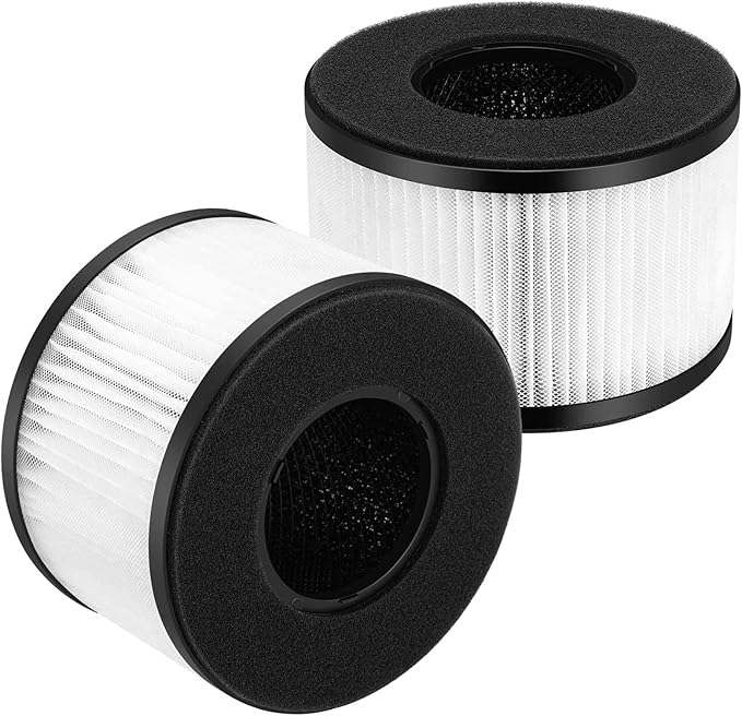 2 Pack BS-03 HEPA Replacement Filter for PARTU BS-03 Part U, Part X and Slevoo BS-03 Air Purifier, 3-in-1 filtration with HEPA Filter, Activated Carbon Filter, NOT FOR BS-01 Model