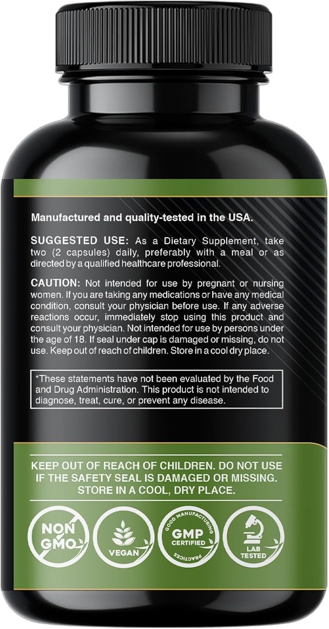 Gade Nutrition Pure Magnesium Citrate Supplement | Calm Magnesium for Sleep | Nature Made Magnesium in Veggie Capsules | Citrato de Magnesio | Magnesium Supplement Made in USA