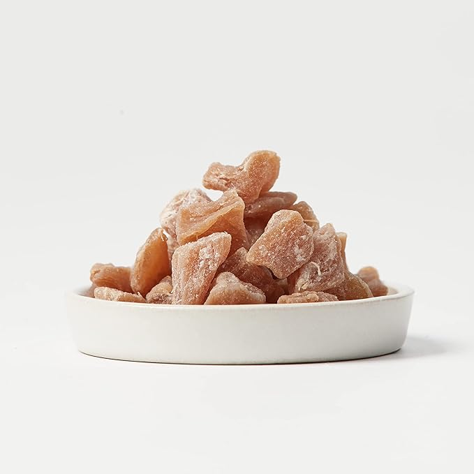 Homtiem - Dried Crystallized Ginger Less Sweet & Less Sugar 2 Ib (16 Oz pack 2) Soft and Chewy Delicious Dried Gingers, No Artificial Colors,Easy to eat, Easy to keep, Easy to use, Perfect for Cooking