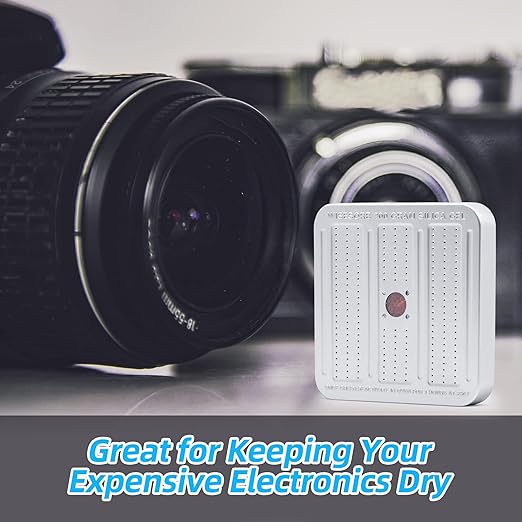 200 Gram 10 Pack Gun Safe Dehumidifier, Reusable Silica Gel Dehumidifier, Indicating Silica Gel Desiccant Canister (Orange to Green)