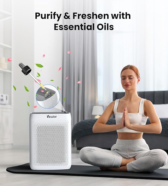 VEWIOR Air Purifiers for Home Large Room Up to 3000Sq.ft, H13 HEPA Filter Air Purifier for Bedroom with PM2.5 Display Air Quality Sensor, Sleep Mode, Timer, Air Cleaner for Smoker