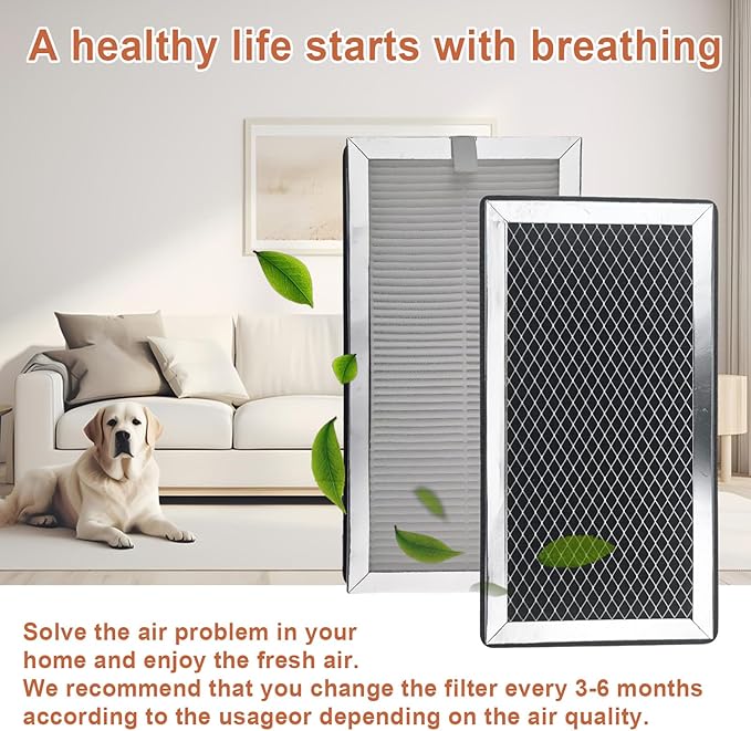 MA-15 Air Purifier Filters Replacement for Medify Air MA 15 Series, 3-in-1 Composite Filter with H13 True HEPA, Activated Carbon and Prefilter,2 Pack