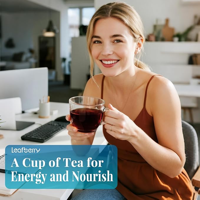 Five Noir Herbal Tea Bag for Immunity Energy, Five Treasure Tea Kidney Teas, Leafberry Wellness Functional Herbal Tea Hair Growth Rejuvenates Natural Black Rice Beans Mulberries Gift Box 10 Bags