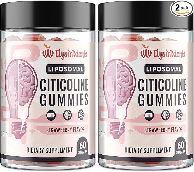 Citicoline Supplement, CDP Choline, Brain Supplement for Memory and Focus | Cognitive Function & Energy Improvement | Citicoline 1000mg Plus Lion's Mane Extract 500mg per Serving (120 Count)