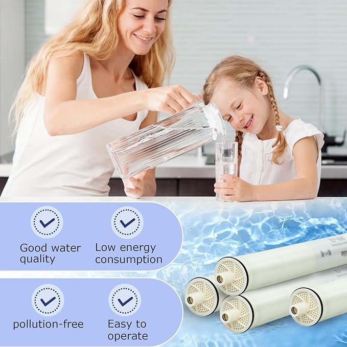 XLP-4040, XLP 4040 Membrane for Extreme Low Pressure Commercial Membrane, 4040 XLP Membrane Good for Industrial, Agricultural, Whole House, Salt Rejection 99%, 2300GPD