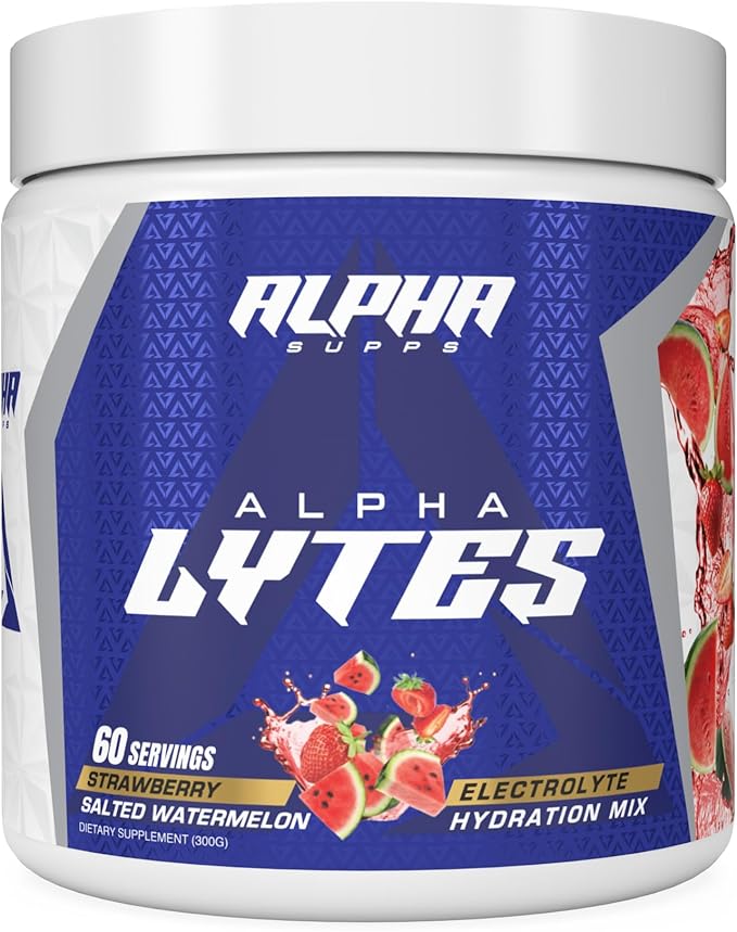 Lytes - Daily Electrolyte Hydration Drink Mix Powder - Sugar-Free, Zero Calorie Instant Formula with Trace Minerals and Antioxidants (60 Servings, Salted Watermelon Strawberry)