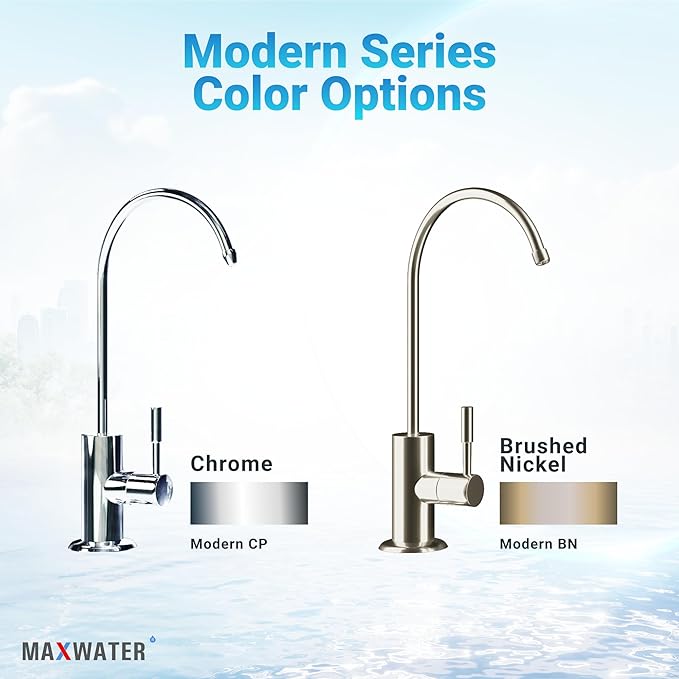 Max Water Reverse Osmosis Modern Designer Style Faucet, Designer BN Type Chrome Plated CP Kitchen Counter top Faucet