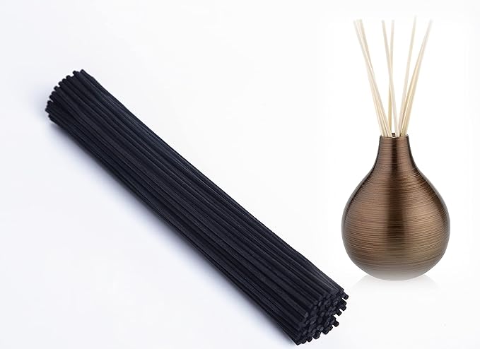 120PCS Reed Diffuser Sticks 7.5in/19CM Diffuser Sticks Diffuser Reeds Replacements Sticks for Home,SPA (Black)