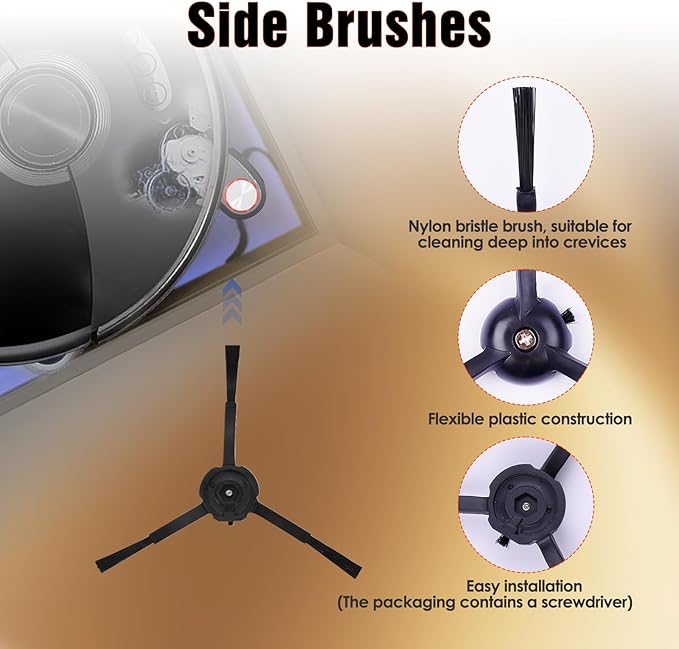 33 PCS S8 MaxV Ultra Accessories Kit for Roborock S8 Max/MaxV Ultra Robot Vacuum,6 Scent Tablets,1 Cleaning Brush,1 Set Main Brush,4 HEPA Filters,4 Mop Cloth,4 Edge Mop Cloth,6 Side Brushes,6Dust Bags