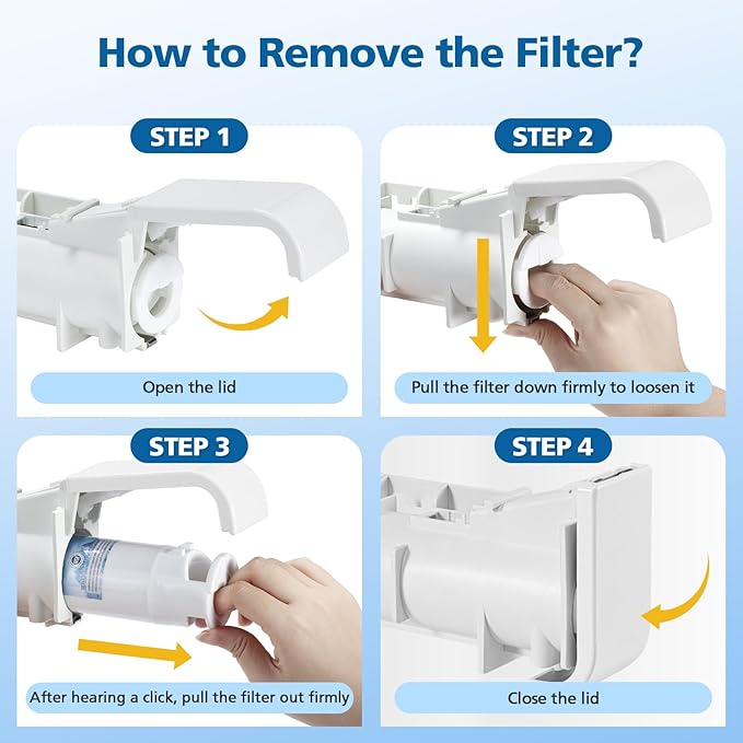 EDR1RXD1 Water Filter Compatible with Filter 1, for EDR1RXD1, W10295370, EDR1RXD1B, WHR1RXD1, KAD1RXD1, P4RFKB2, 46-9930, 46-9081, Every 6 Months Value, NSF Certified, 3 Pack
