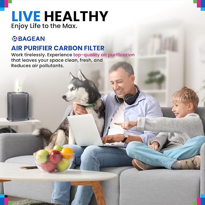 Bagean Activated Carbon Pre Filter A Replacement - Compatible with Honeywell HPA300 Air Purifier Series - Fits Honeywell HPA300 Prefilter A - Air Filters Absorb Odors and Freshen Your Home (2-Pack)