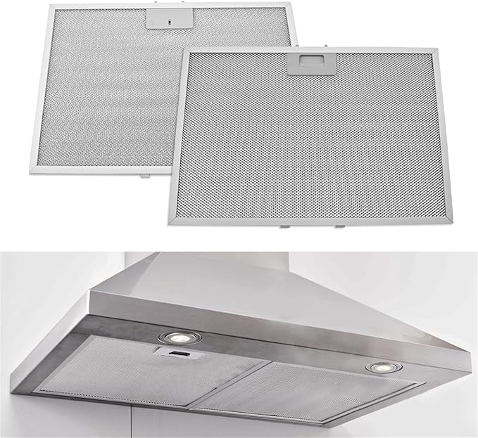 2Pcs WB02X11012 Range Hood Grease Filter Compatible with GE Range Hood, 17-1/2 x 11-5/8 Inch
