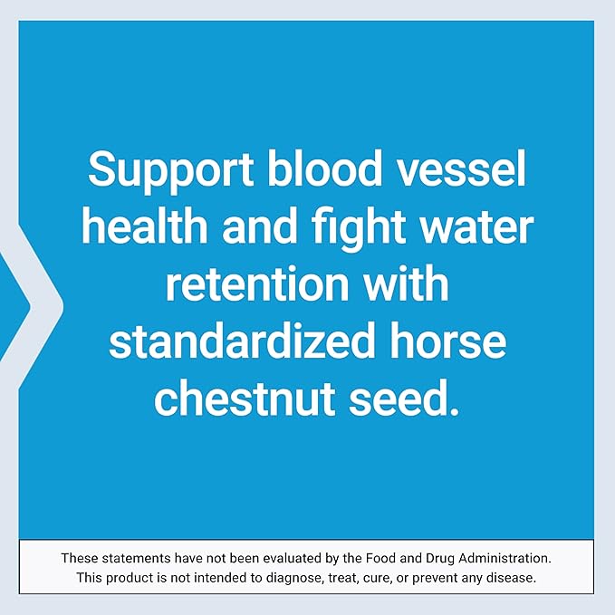 Life Extension Venotone – Standardized Horse Chestnut – Promotes Healthy Fluid Balance – Gluten-Free, Non-GMO – 60 Capsules