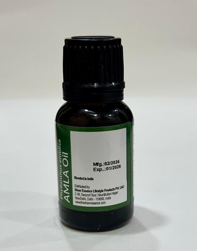 Amla Oil -(Phyllanthus Emblica- Indian Gooseberry Oil)- Carrier Oil 100% Pure Natural Undiluted Uncut Therapeutic Grade Oil 0.33 FL.OZ