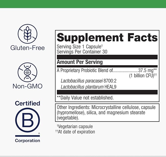 Metagenics UltraFlora Immune Booster Probiotic - Shelf-Stable Probiotic for Daily Immune Support* - Supports Healthy Nasal, Sinus & Respiratory Function* - 30 Count