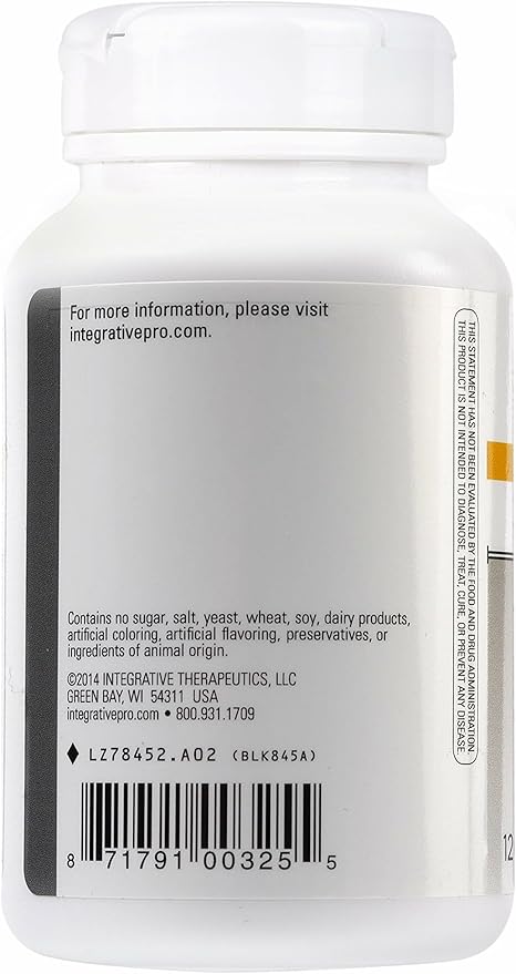 Integrative Therapeutics Fiber Formula - Colon Support Supplement for Healthy Digestion* - Good Source of Dietary Fiber for Gut Health Support* - Dairy-Free & Vegan - 120 Capsules (24 Servings)