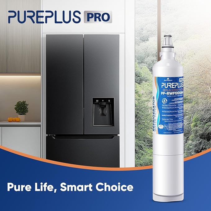PUREPLUS PRO 5231JA2006A NSF/ANSI 53&42 Certified Refrigerator Water Filter Replacement for LG LT600P kenmore 469990, 9990, R-9990, FML-2, RWF1000A, LSC27931ST, LFX25960ST, 3Pack