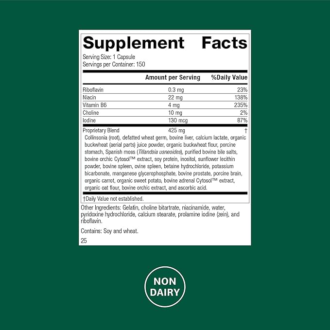 Standard Process Cholaplex - Supplement to Support Heart Health - Supports Healthy Blood Flow & Vascular System - Dietary Supplement to Support Liver Function - 150 Capsules