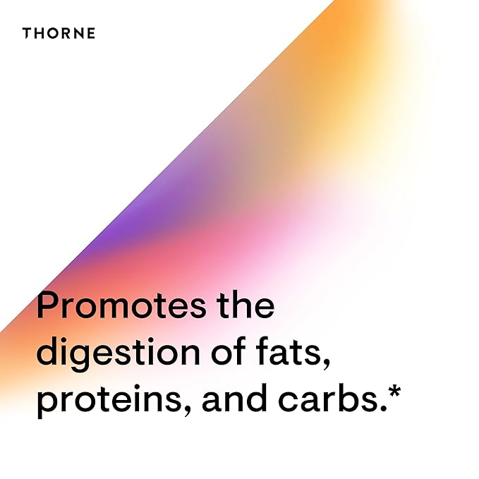 THORNE - Pancreatic Enzymes (Formerly Dipan-9) - Pancreatic Enzymes for Digestive Support and Nutrient Absorption* - 180 Capsules - 90 Servings
