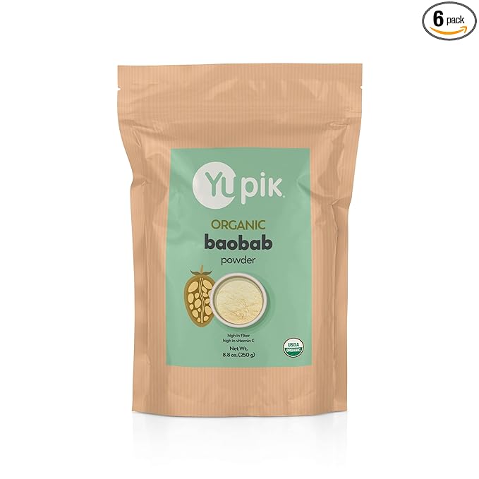 Yupik Organic Powder, Baobab, 8.8 oz (Pack of 6)