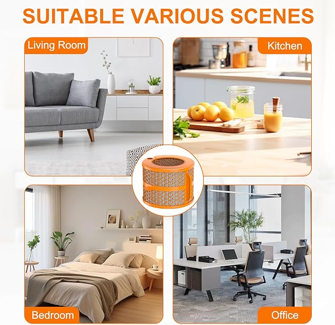 2 Pack PH01 Carbon Fiber Evaporator Air Filter Replacement Compatible with Dyson PH01 PH02 PH03 PH04 PH3A Air Puri-Fier Humidifier Filter, Replaces Parts 970718-01