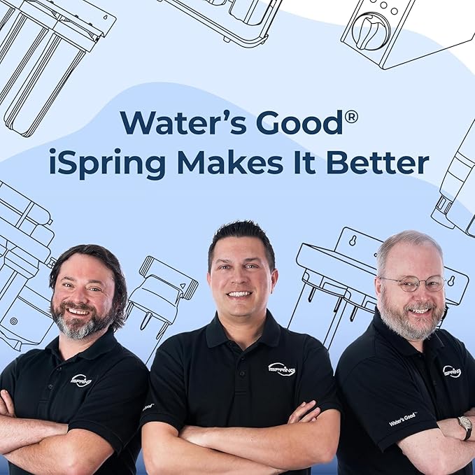 iSpring F6K75 NSF Certified Replacement Under-Sink Water Filters, 6-Stage Reverse Osmosis RO Water Filtration Systems with Alkaline Mineral Filter, 6-months Replacement Supply Set, 6 Count (Pack of 1)