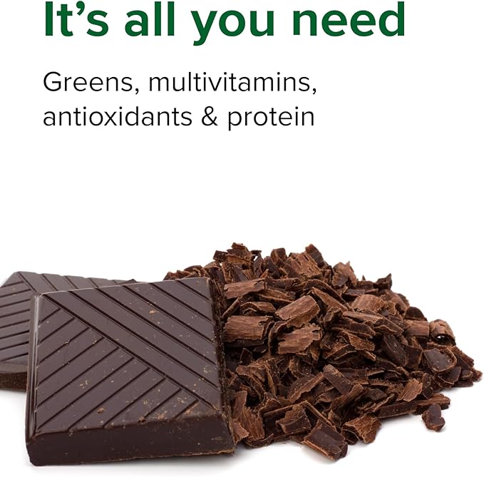 Vibrant Health, Maximum Vibrance, Complete Vegan Meal Shake with Plant-Based Protein, Chocolate Chunk, 15 Servings
