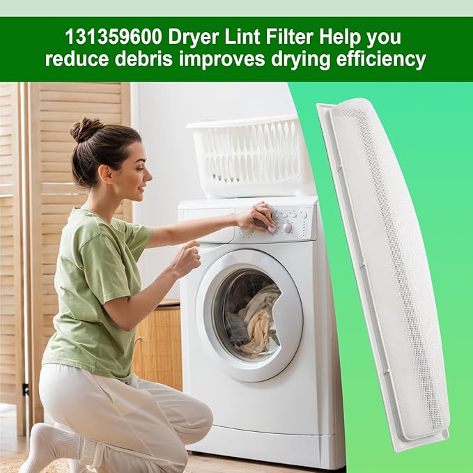 New 131359600 Dryer Lint Screen Filter Replacement for Frigidaire GE Kenmore,Replaces 5304516871 131359601 131359602 131359603 131152700 5304516872 Dryer Lint Filter
