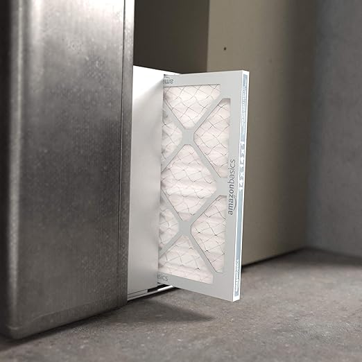 Amazon Basics 14x14x1 Air Filter 6 Pack, MERV 8 AC Furnace Filters (Actual Size: 13.75" x 13.75" x 0.75")