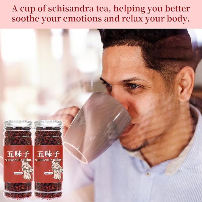Wanhua Hall Schisandra Berry Dried Schisandra Chinensis 10.6oz/300g Schisandra Berry Tea Natural Wu Wei Zi Caffeine Free 五味子 五味子茶 北五味子