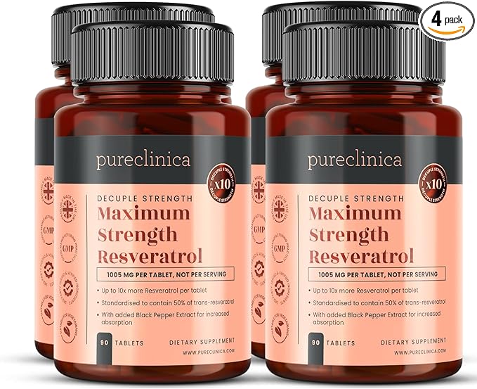 Bilberry Extract 10,000mg x 720 Tablets (4 Bottles) - 10 X More anthocyanidins per Tablet Than Most Others