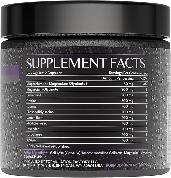 The Night Before 10-in-1 Midnight Maximizer Sleep Supplement, Magnesium Glycinate, L-Theanine & More, Stress Relief, Relaxation, Focus (6 Month Supply, 360 Capsules)