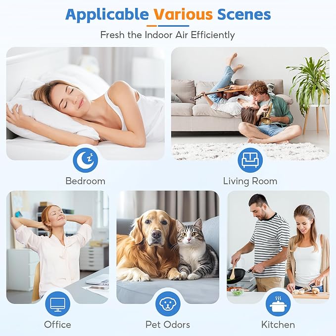 2-Pack Pre-Filter Replacement, Compatible with Molekule Air Purifier, 2-in-1 High Efficiency Activated carbon Pre-Filters