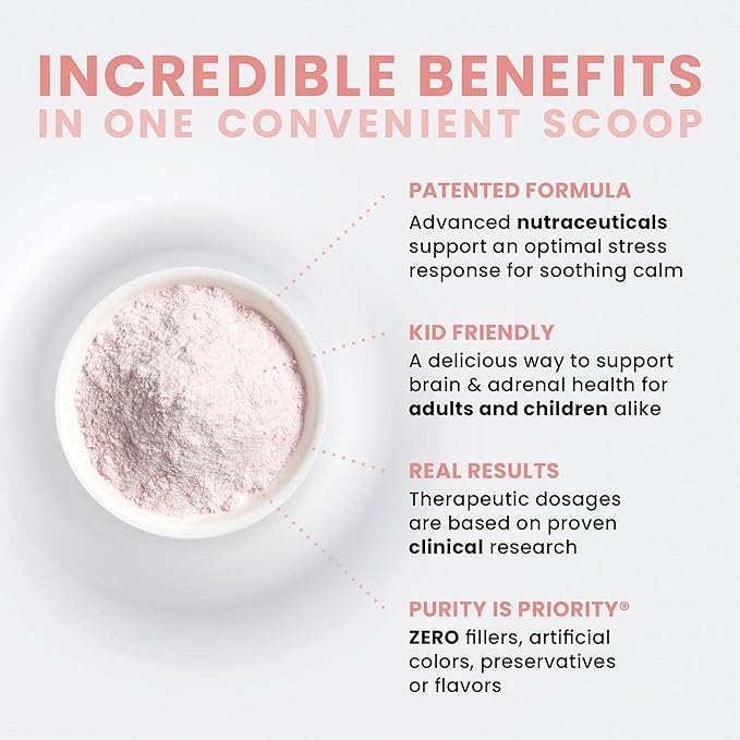 Pure Therapro Rx Just Relax Cherry - 60 Servings | Supports Relaxed Mood & Healthy Blood Pressure | Myo-inositol, Di-Magnesium Malate, GABA, Taurine, & L-Theanine
