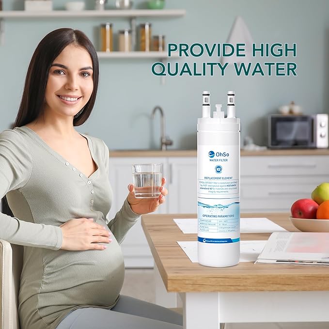 Replacement Water Filter for Frigidaire WF3CB, Pure Source 3, Compatible with WF425, 706465, 242086201, 242086203, 242294501, 242069601, 242294501, 242017800, AP4567491, Height 9 Inch, Pack of 3